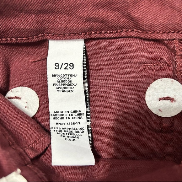NWOT!!! REgeneration by Celebrity Pink Maroon Pants - Picture 6 of 9